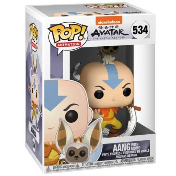 Pop Figurine Pop Aang with Momo (Avatar The Last Airbender) Figurine in box