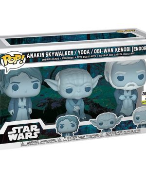 Pop Figurines Pop Anakin Skywalker, Yoda & Obi-Wan Kenobi Endor (Star Wars) Figurine in box