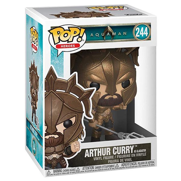 Pop Figurine Pop Arthur Curry as gladiator (Aquaman) Figurine in box