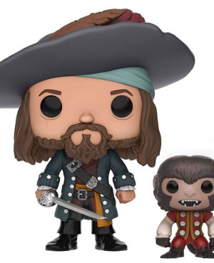 Figurines Pop Barbossa and monkey (Pirates Of The Caribbean)