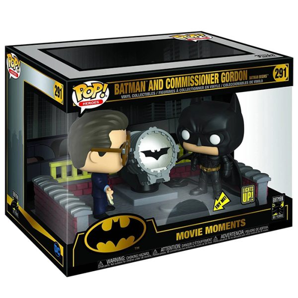 Pop Figurines Pop Movie Moments Batman and Commissionner Gordon (Batman Begins) Figurine in box