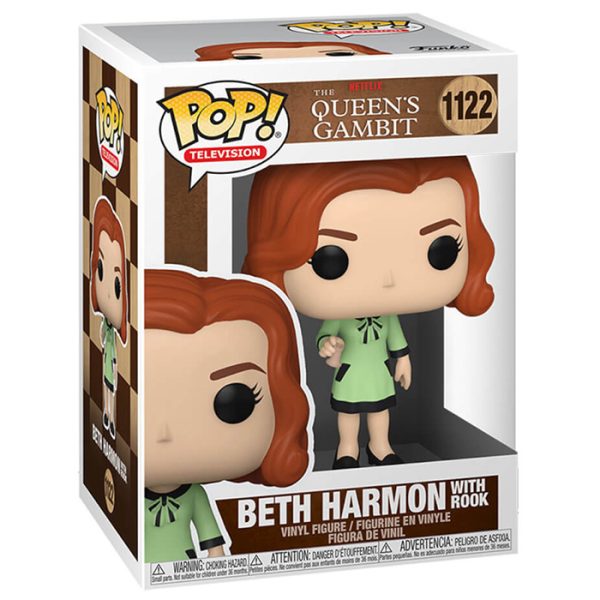 Pop Figurine Pop Beth Harmon with rook (The Queen's Gambit) Figurine in box