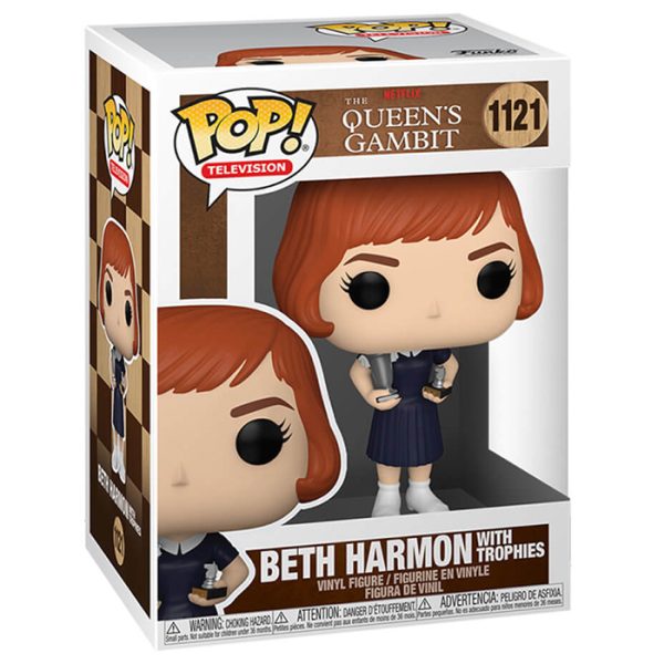 Pop Figurine Pop Beth Harmon with trophies (The Queen's Gambit) Figurine in box