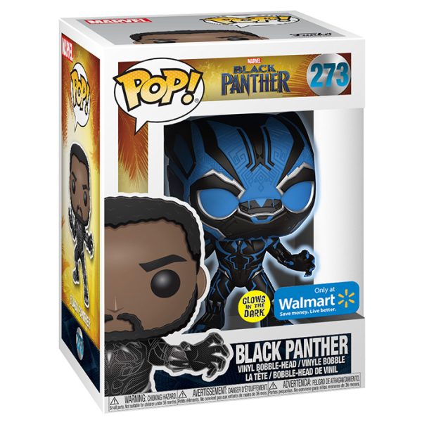 Pop Figurine Pop Black Panther glows in the dark (Black Panther) Figurine in box