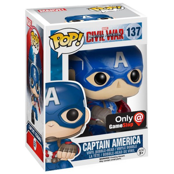 Pop Figurine Pop Captain America Action Pose (Captain America Civil War) Figurine in box