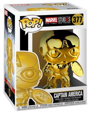 Pop Figurine Pop Captain America Gold (Marvel) Figurine in box