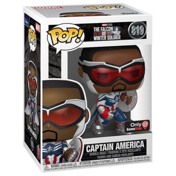 Pop Figurine Pop Captain America Hero Landing (The Falcon And The Winter Soldier) Figurine in box