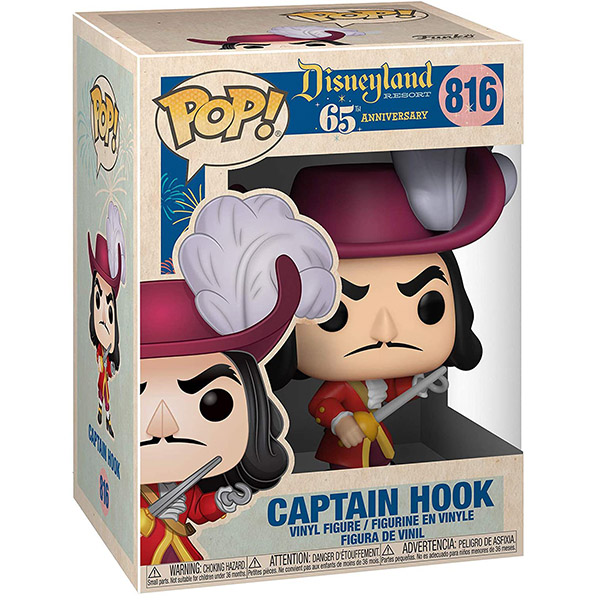 Pop Figurine Pop Captain Hook Anniversaire Disneyland Resort (Peter Pan) Figurine in box