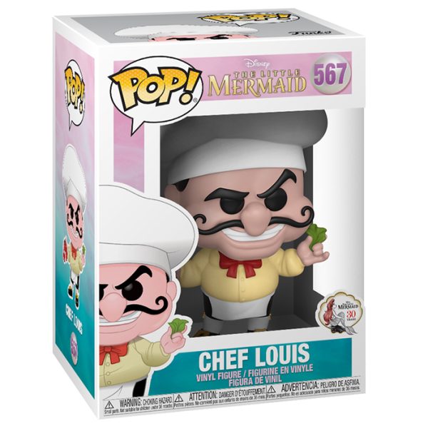 Pop Figurine Pop Chef Louis (La Petite Sir?ne) Figurine in box