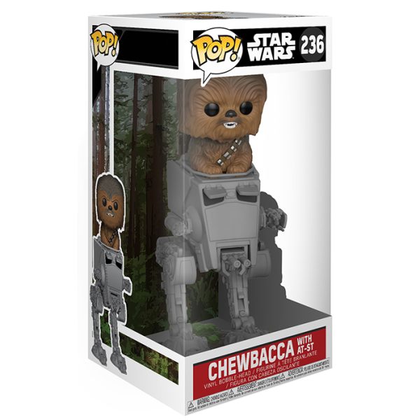 Pop Figurine Pop Chewbacca with AT-ST (Star Wars) Figurine in box