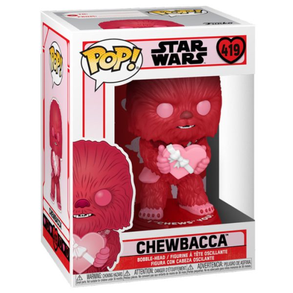 Pop Figurine Pop Chewbacca Saint Valentin (Star Wars) Figurine in box
