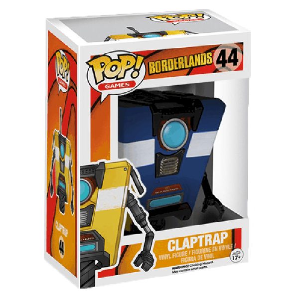 Pop Figurine Pop Claptrap bleu (Borderlands) Figurine in box