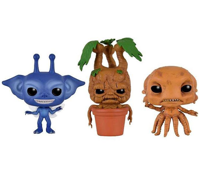 Figurines Pop Cornish pixie, Mandrake et Grindylow (Harry Potter)