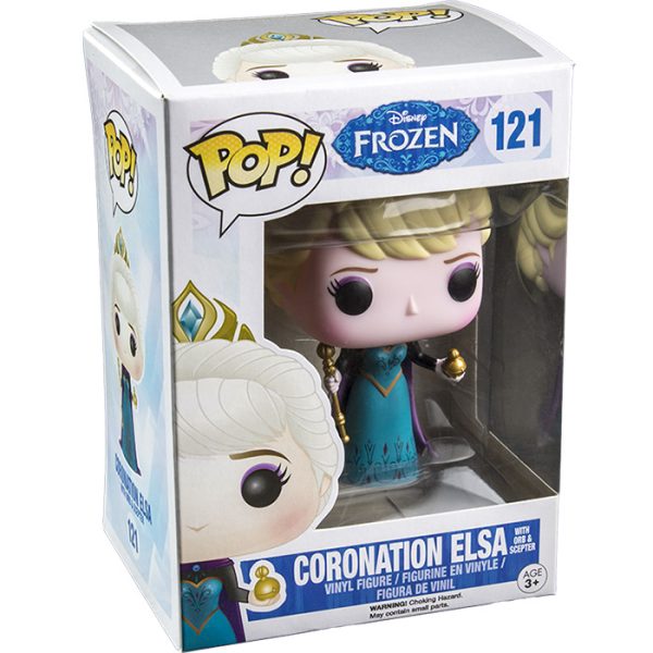 Pop Figurine Pop Coronation Elsa with Orb and Scepter (Frozen) Figurine in box