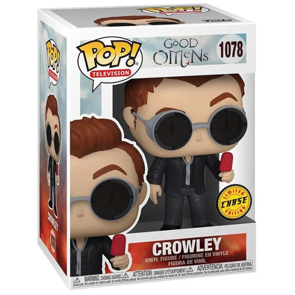 Pop Figurine Pop Crowley chase (Good Omens) Figurine in box