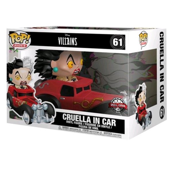 Pop Figurine Pop Cruella in Car (Les 101 Dalmatiens) Figurine in box