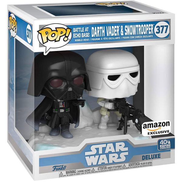 Pop Figurine Pop Darth Vader et Snowtrooper Battle at Echo Base (Star Wars) Figurine in box