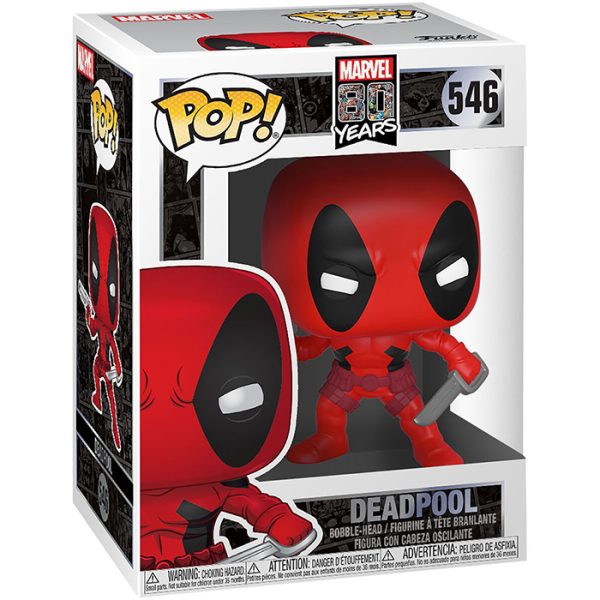 Pop Figurine Pop Deadpool Marvel 80 years (Deadpool) Figurine in box