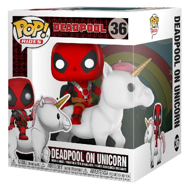 Pop Figurine Pop Deadpool on Unicorn (Deadpool) Figurine in box