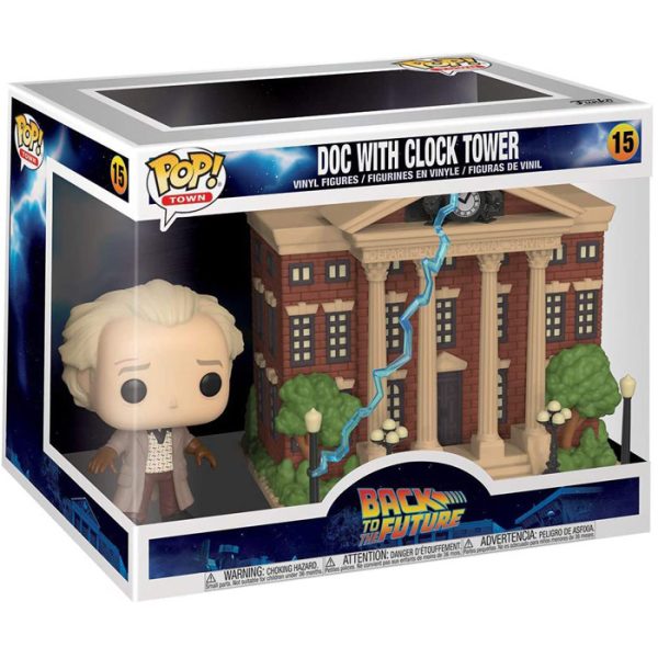Pop Figurine Pop Doc with Clock Tower (Retour Vers Le Futur) Figurine in box