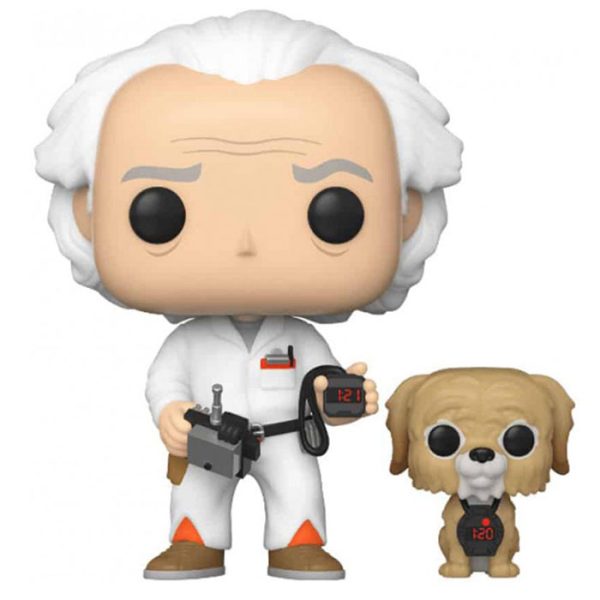 Figurine Pop Doc & Einstein (Retour Vers Le Futur)