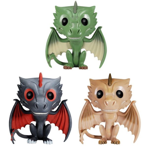 Figurines Pop Rhaegal, Viserion et Drogon (Game Of Thrones)