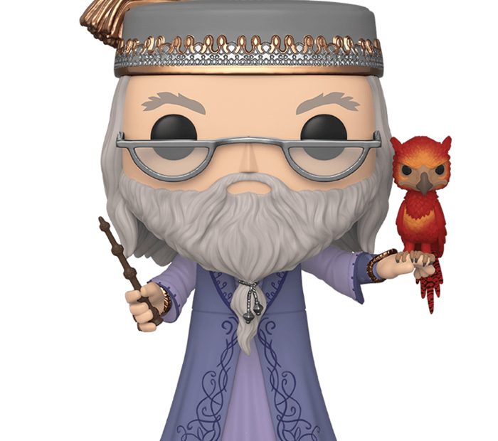 Figurine Pop Dumbledore avec Fawkes supersized (Harry Potter)