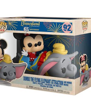 Pop Figurine Pop Dumbo the flying elephant attraction and Minnie (Disneyland Resort) Figurine in box