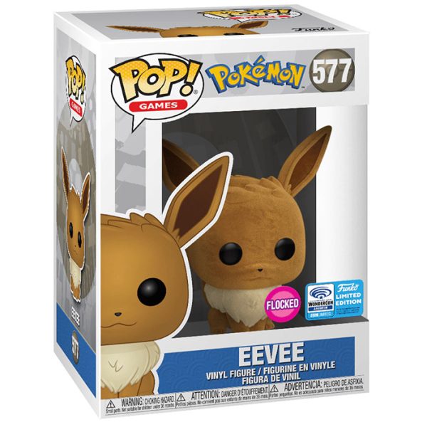 Pop Figurine Pop Eevee flocked (Pokemon) Figurine in box