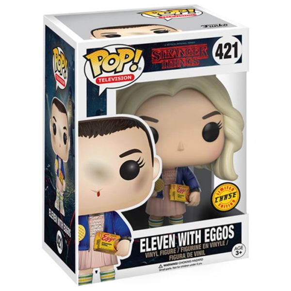 Pop Figurine Pop Eleven with eggos chase (Stranger Things) Figurine in box