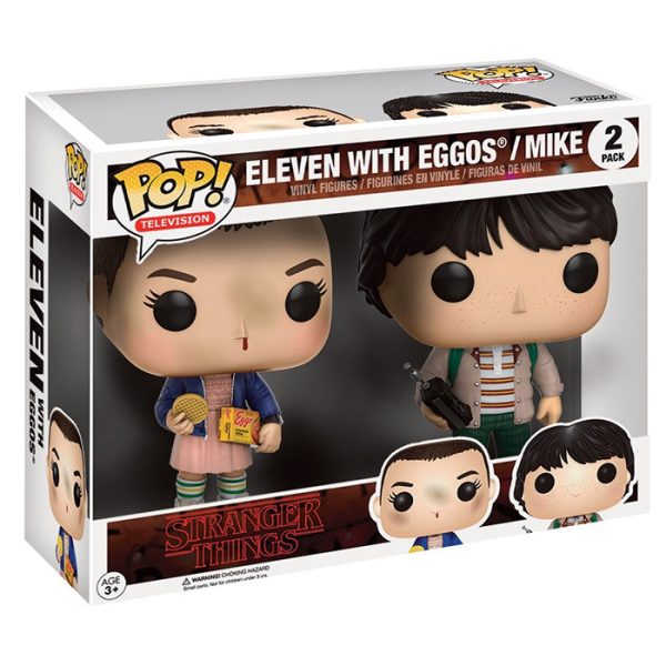 Pop Figurines Pop Eleven with eggos et Mike (Stranger Things) Figurine in box