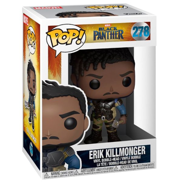Pop Figurine Pop Erik Killmonger (Black Panther) Figurine in box
