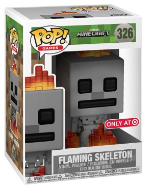 Pop Figurine Pop Flaming Skeleton (Minecraft) Figurine in box