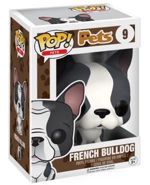 Pop Figurine Pop French Bulldog blanc et gris (Pets) Figurine in box