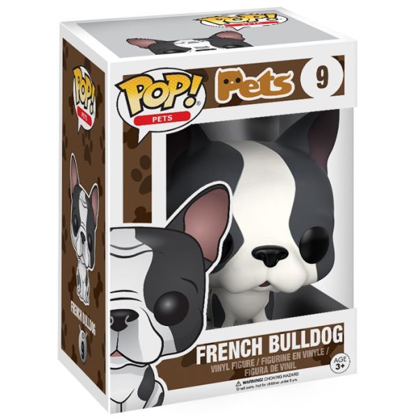 Pop Figurine Pop French Bulldog blanc et gris (Pets) Figurine in box