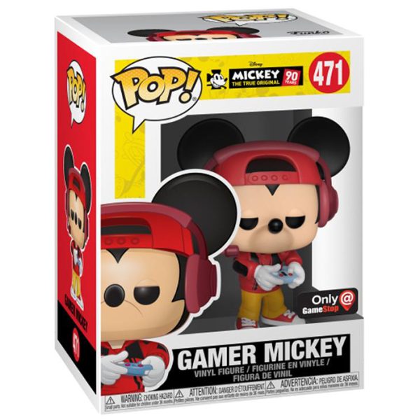 Pop Figurine Pop Gamer Mickey avec casquette (Mickey) Figurine in box