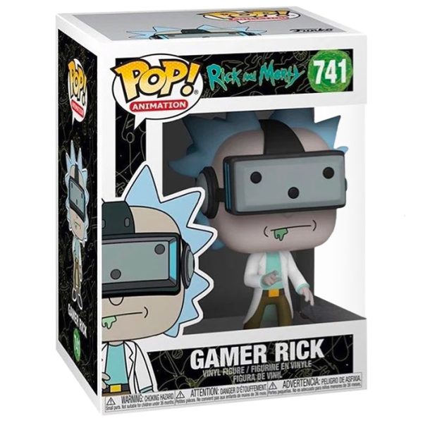 Pop Figurine Pop Gamer Rick (Rick and Morty) Figurine in box