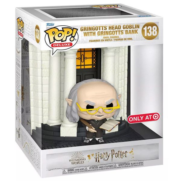 Pop Figurine Pop Gringotts Head Goblin with Gringotts Bank (Harry Potter) Figurine in box