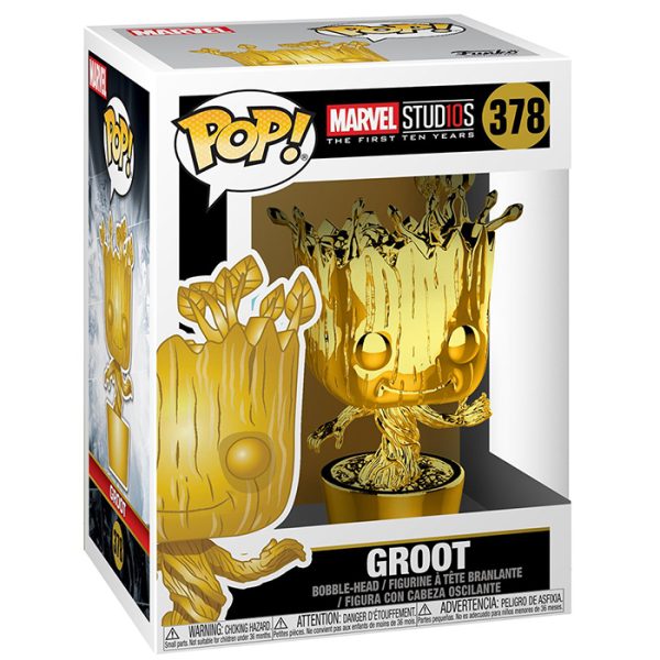 Pop Figurine Pop Groot Gold (Marvel) Figurine in box
