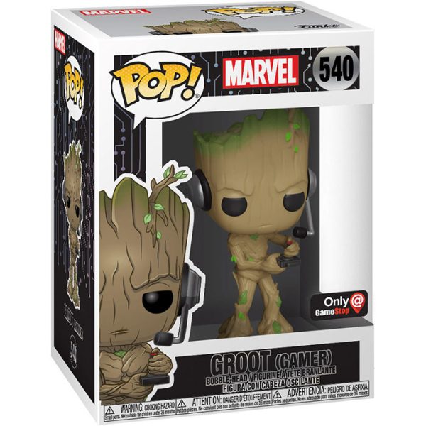 Pop Figurine Pop Groot Gamer debout (Marvel) Figurine in box