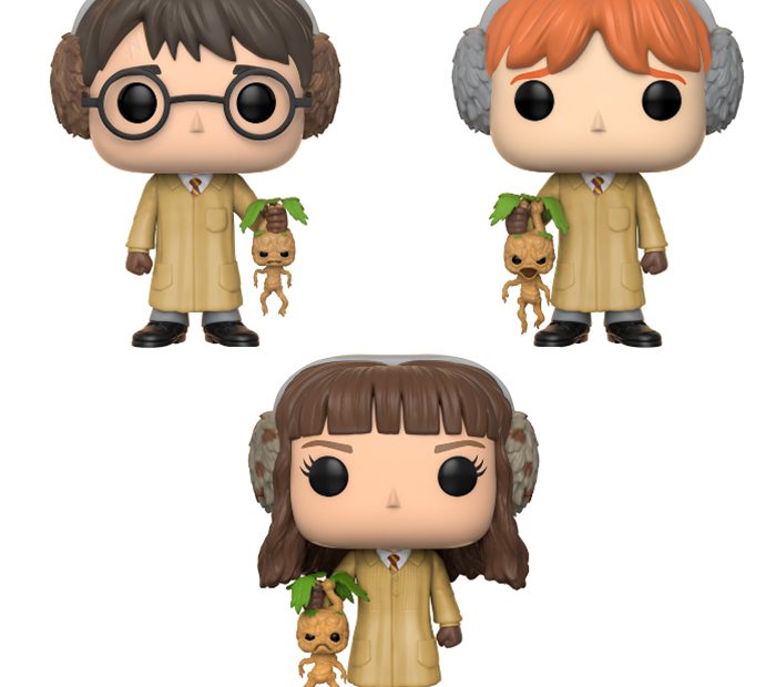 Figurines Pop Harry, Ron et Hermione herbology (Harry Potter)