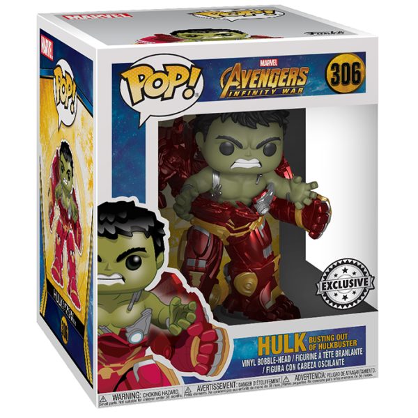 Pop Figurine Pop Hulk busting out of Hulkbuster (Avengers Infinity War) Figurine in box