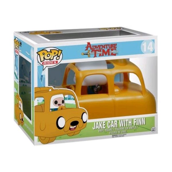 Pop Figurine Pop Jake car with Finn (Adventure Time) Figurine in box