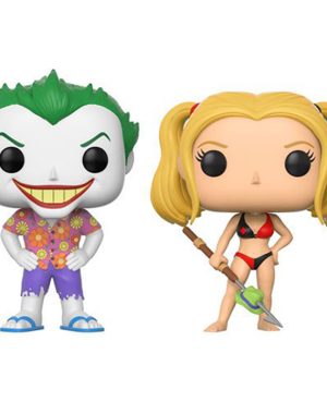 Figurines Pop Beach Joker et Harley Quinn (DC Comics)