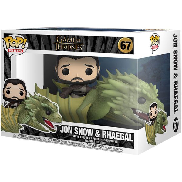 Pop Figurines Pop Jon Snow & Rhaegal (Game Of Thrones) Figurine in box