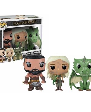 Pop Figurines Pop Khal, Khaleesi et Rhaegal (Game Of Thrones) Figurine in box