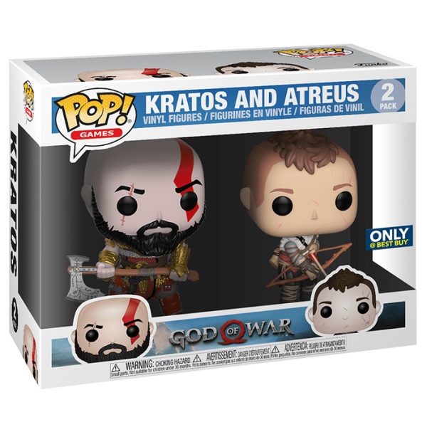 Pop Figurine Pop Kratos et Atreus (God Of War) Figurine in box