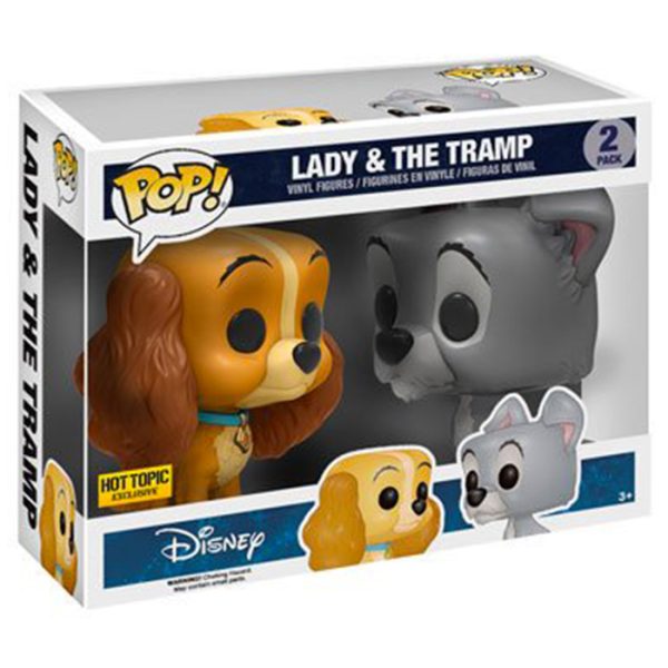 Pop Figurine Pop Lady avec The Tramp (La Belle et Le Clochard) Figurine in box
