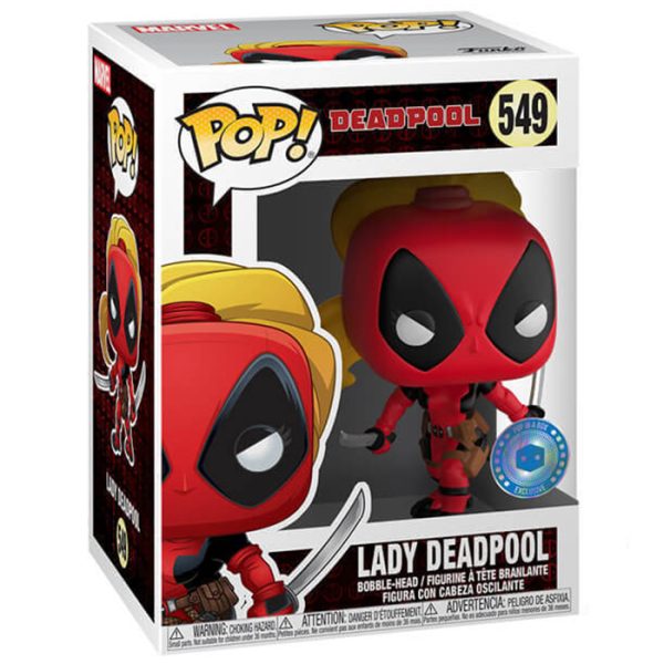 Pop Figurine Pop Lady Deadpool (Deadpool) Figurine in box