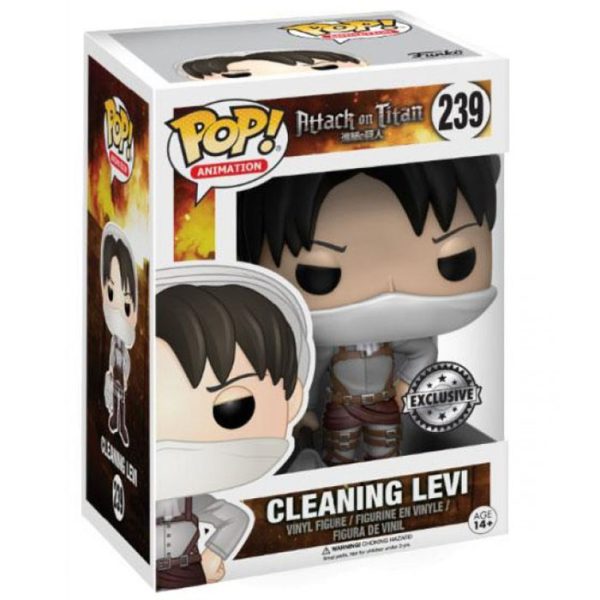 Pop Figurine Pop cleaning Levi (Attack On Titan) Figurine in box